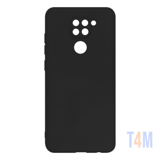 Funda de Silicona con Marco de Cámara para Xiaomi Redmi Note 9 Negro